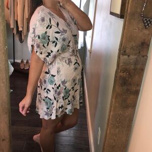 GYPSY Rose medium pink floral boho flirty dress